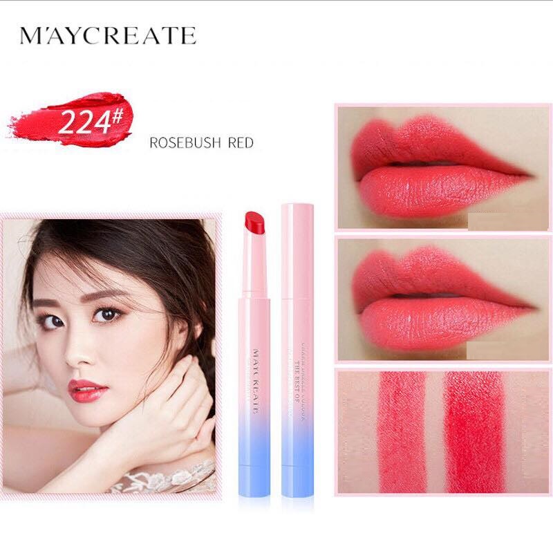 Son môi dưỡng ẩm bền màu Maycreate MX