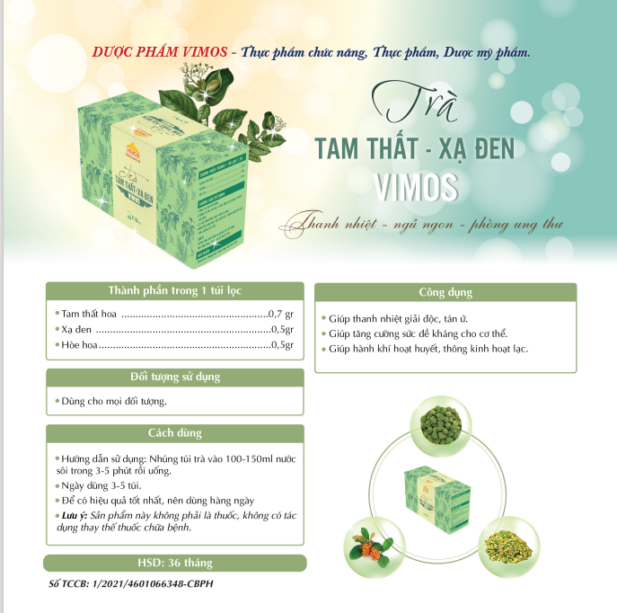 Trà Tam Thất - xạ đen