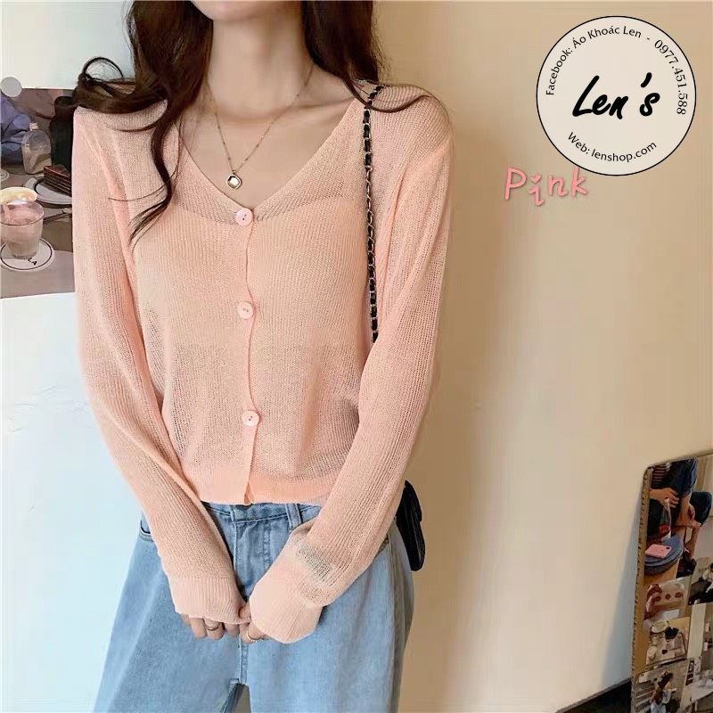 ÁO KHOÁC CARDIGAN MỎNG GÀI NÚT TO