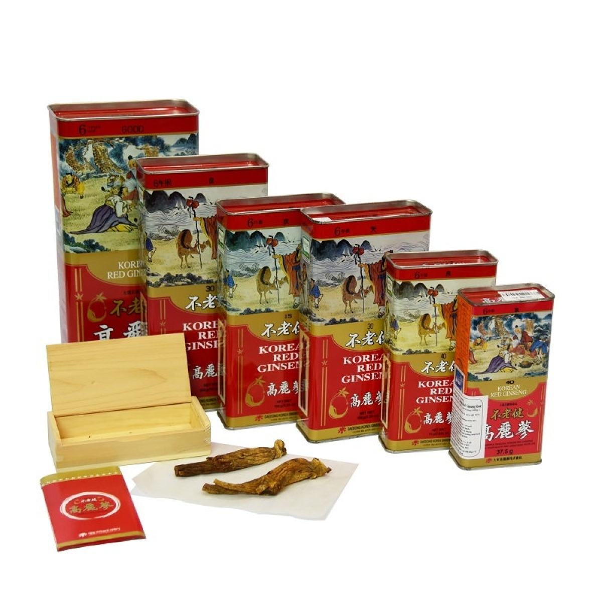 Sâm củ khô Daedong hộp thiếc 600gr