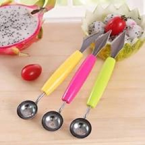 MUỖNG MÚC TỈA TRÁI CÂY 2 ĐẦU - LOẠI NGẮN 18 CM