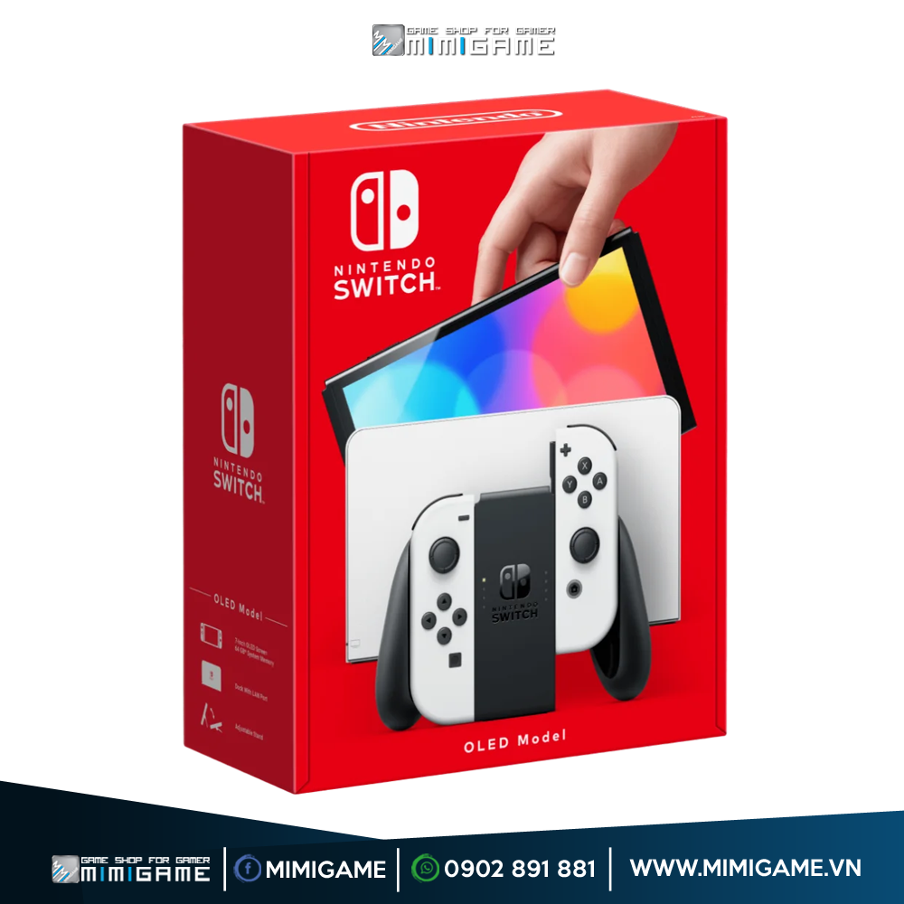 [HCM] Máy Nintendo Switch Oled White Joycon / Red&Blue Joycon