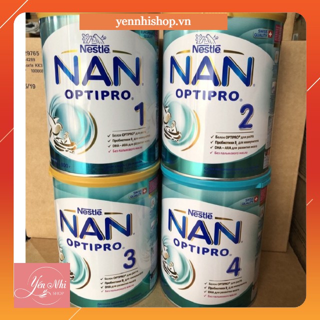 [MẪU MỚI HMO] Sữa Bột Nan Nga Số 1,2,3,4 - 800G DATE 2022