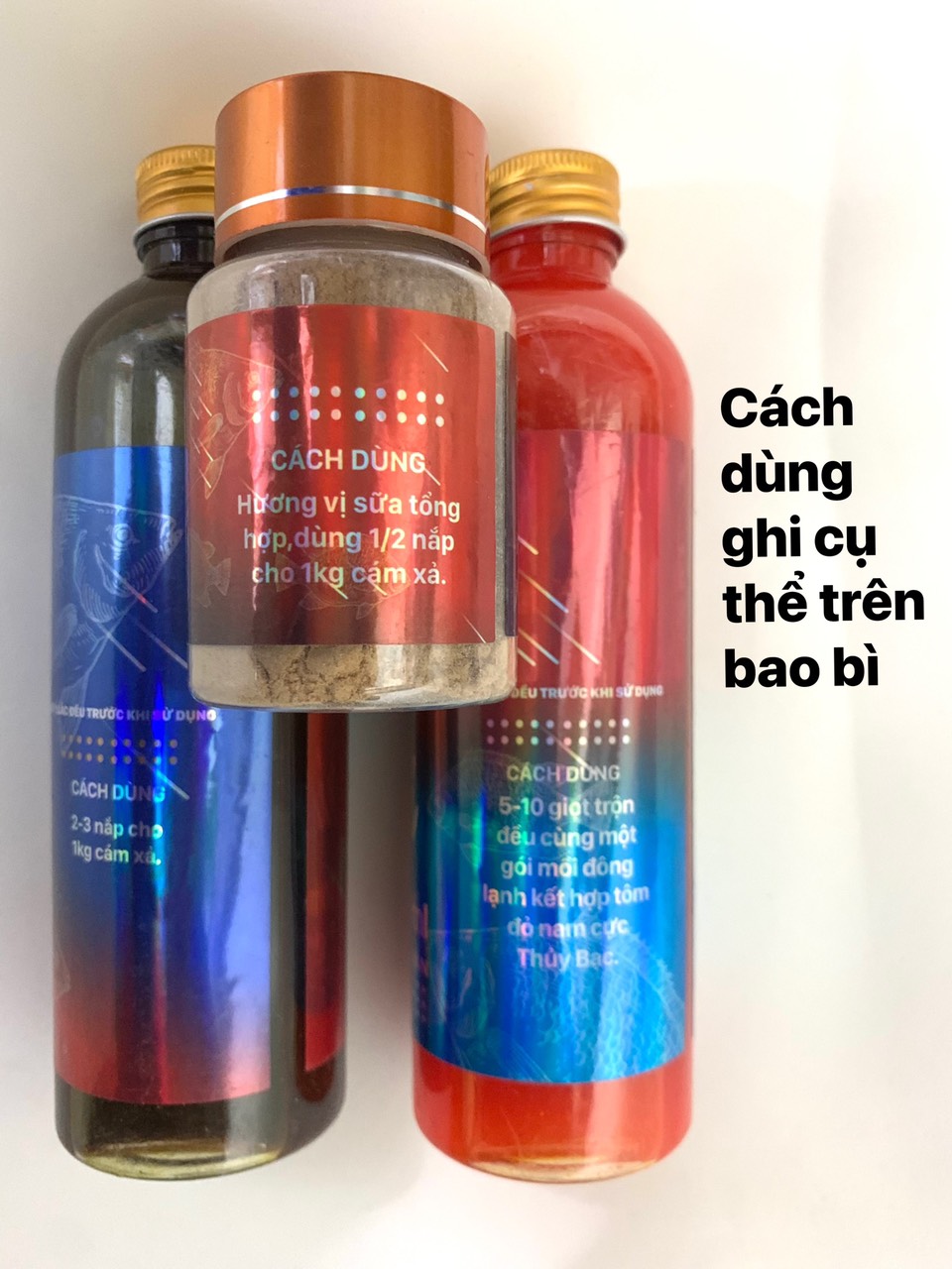 Set of 4 Sapham Essential Oils with Tilapia Scent