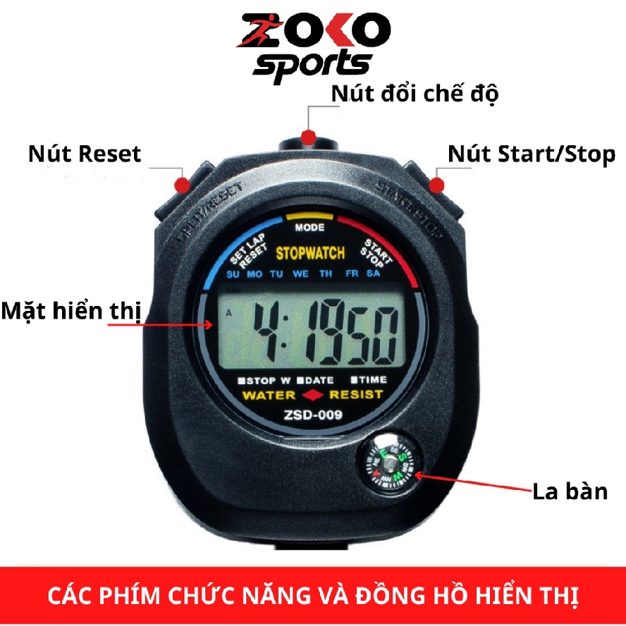 Đồng Hồ Bấm Giờ Thể Thao XL-009A