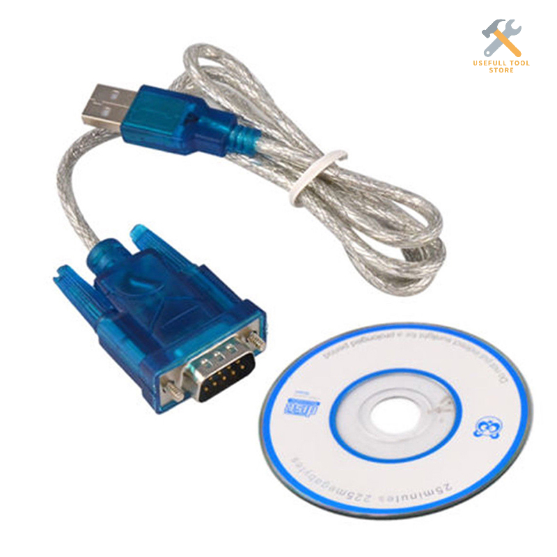 Usefull tool store cáp chuyển đổi cổng com cổng nối tiếp usb sang rs232 9 chân db9 cáp chuyển đổi pda
