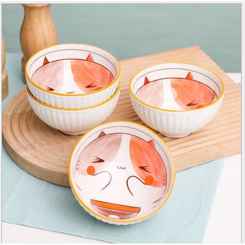Bát Ăn Cơm Sứ Dễ Thường Hình Thú Cute Đáng Yêu, Bát Ăn Cơm Đẹp