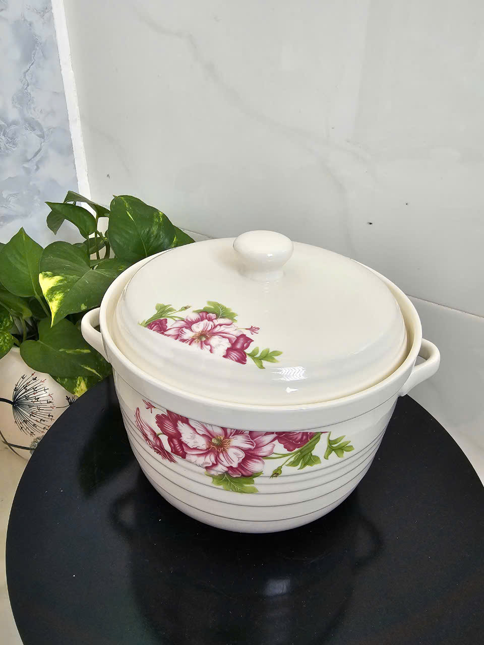 Thố sứ nắp sứ cao cấp