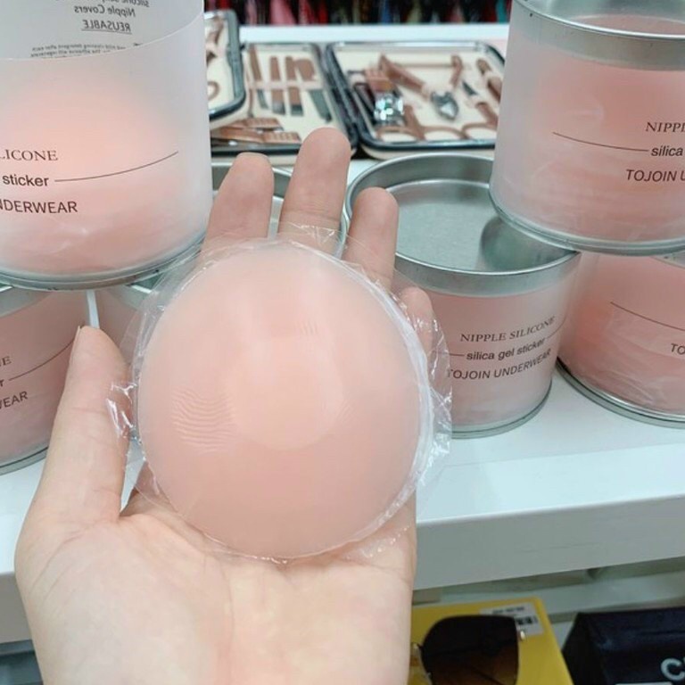 Miếng dán ngực silicon, che ti được sử dụng nhiều lần [Hộp 10 miếng]