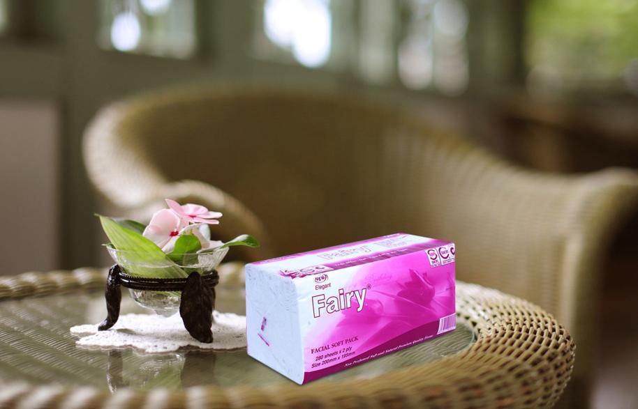 Khăn giấy lụa 2 lớp Fairy 280 tờ 200 x 195mm