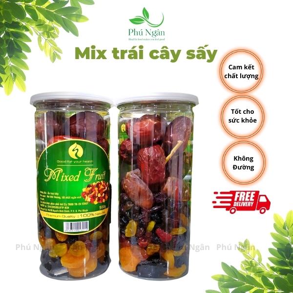 [HCM]Mix trái cây sấy - hộp 500gram