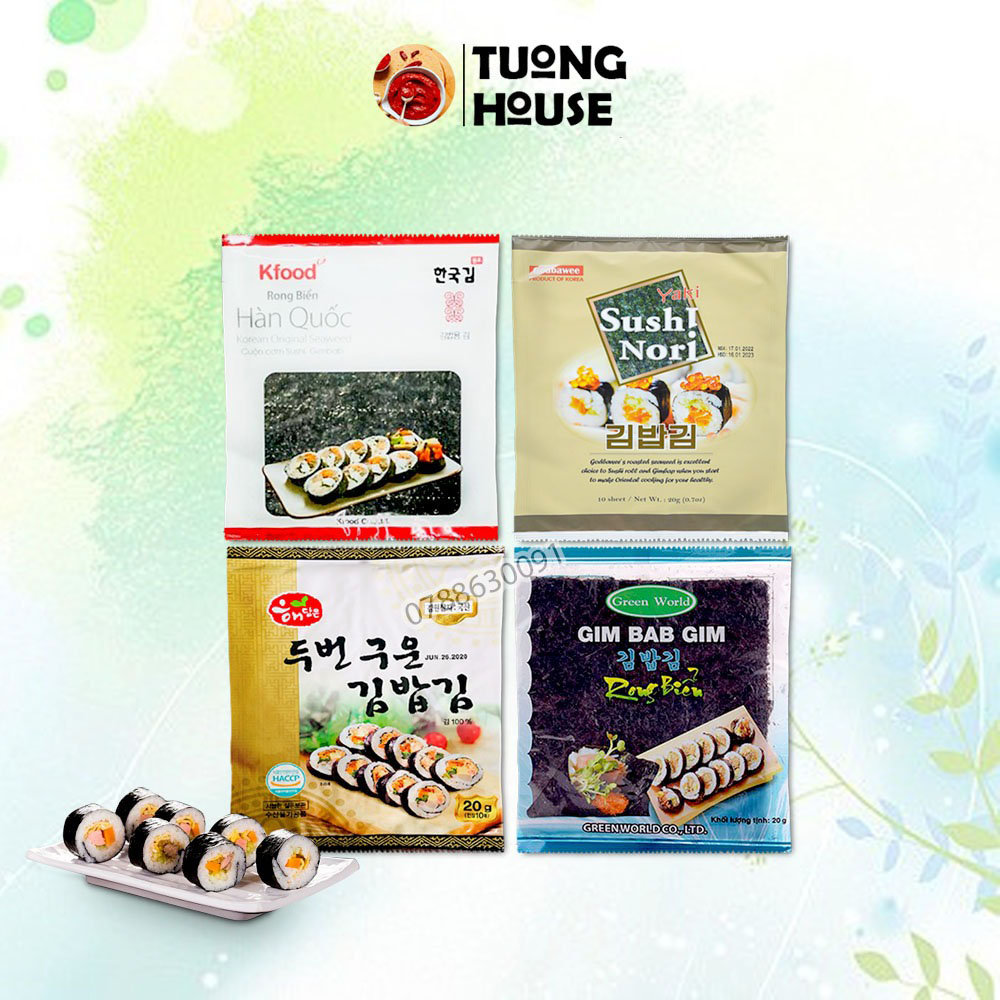 Rong Biển Cuộn Cơm Hàn Quốc bịch 20gr (10 Miếng / Gói)