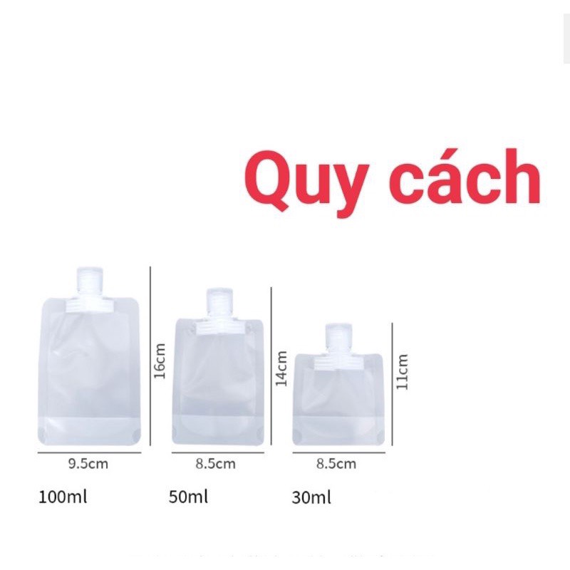 Túi Chiết Mỹ Phẩm Du Lịch - Dung Tích 30ml 50ml 100ml