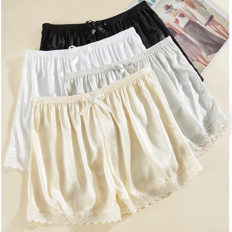 Quần đùi nữ lụa ngủ - Quần short thoáng mát