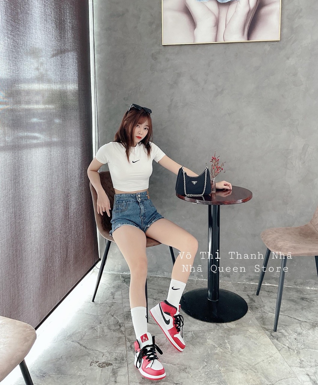 CROPTOP TAY NGẮN NIKE