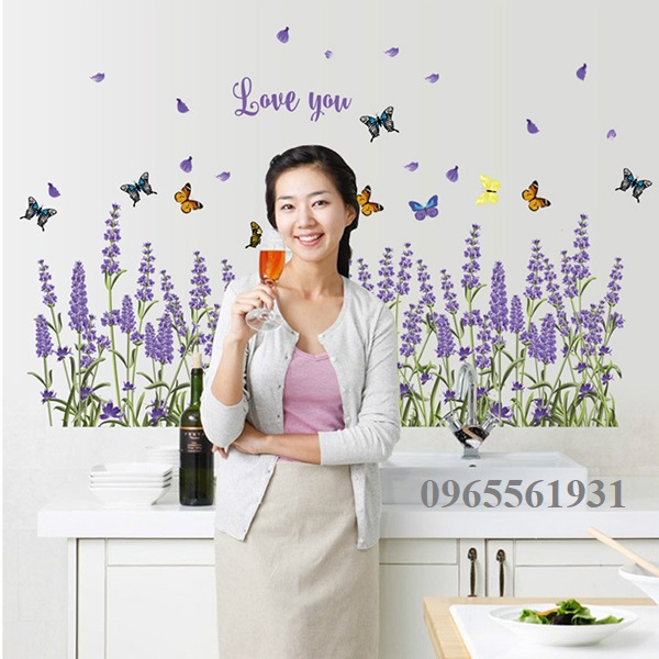 Combo ( nhiều mẫu ) decal dán tường chân tường