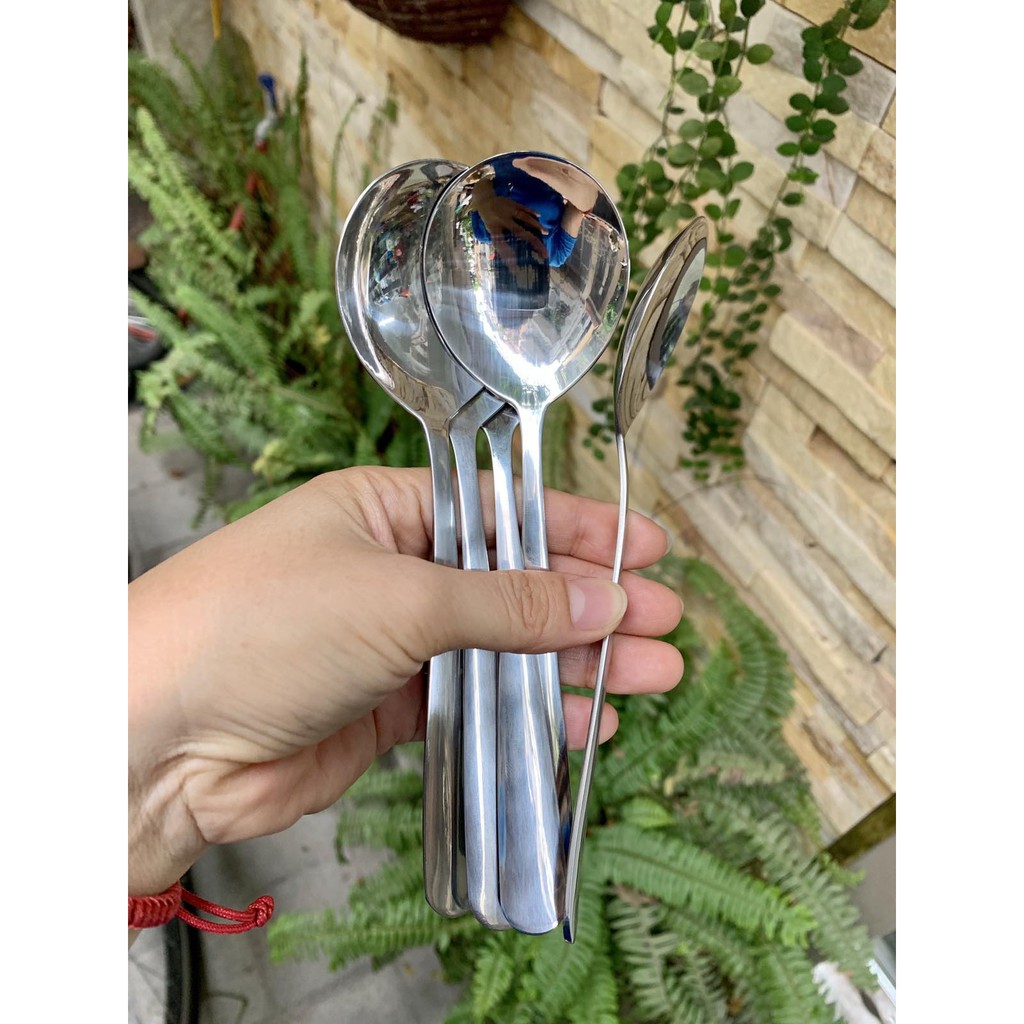 Thìa inox đầu tròn ReHang Hàn Quốc