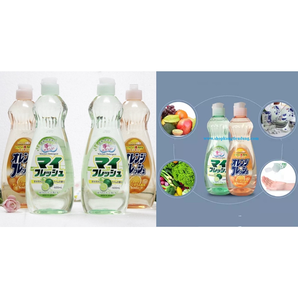 Nước Rửa Chén Rocket 600ml Hàng Nội Địa Nhật_Nước Rửa Bát Rocket Nhật