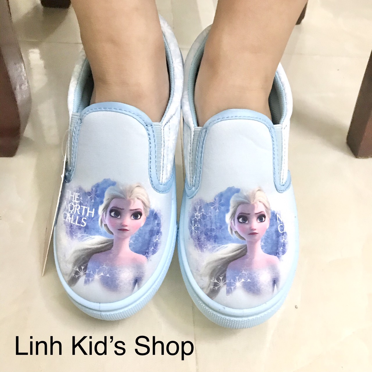 [ảnh thật] Giày lười elsa cho bé gái size 29-34