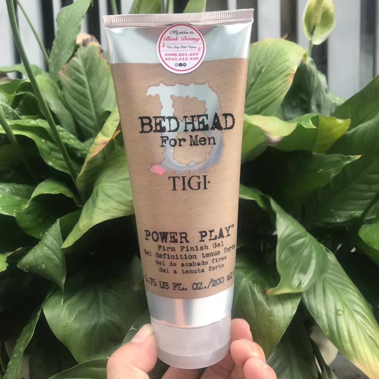 Gel tạo kiểu giữ nếp cứng Tigi Bed Head For Men Power Play Firm Finish 200ml NEW