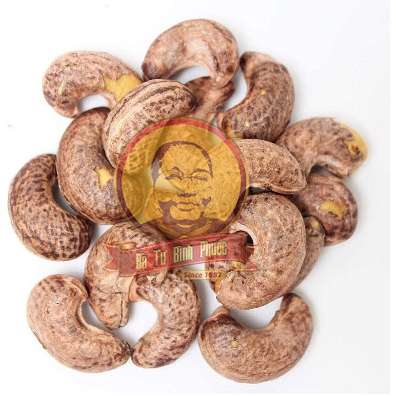 Hạt Điều Vỏ Lụa rang muối hộp 500g - Bà Tư Bình Phước