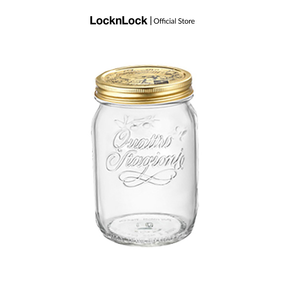 Bình nước bằng thủy tinh Lock&Lock 400ml LLG686 (Vàng)