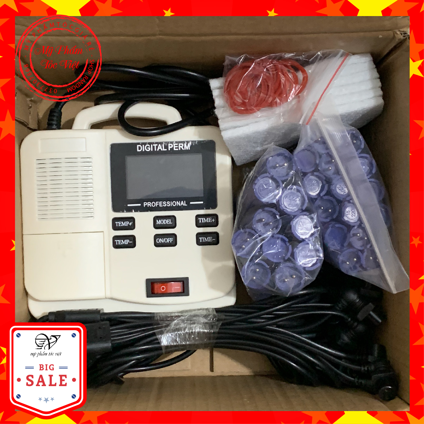 Máy Uốn Nóng Setting Mini 220v ( có 25 dây , đầy đủ phụ kiện đi kèm)