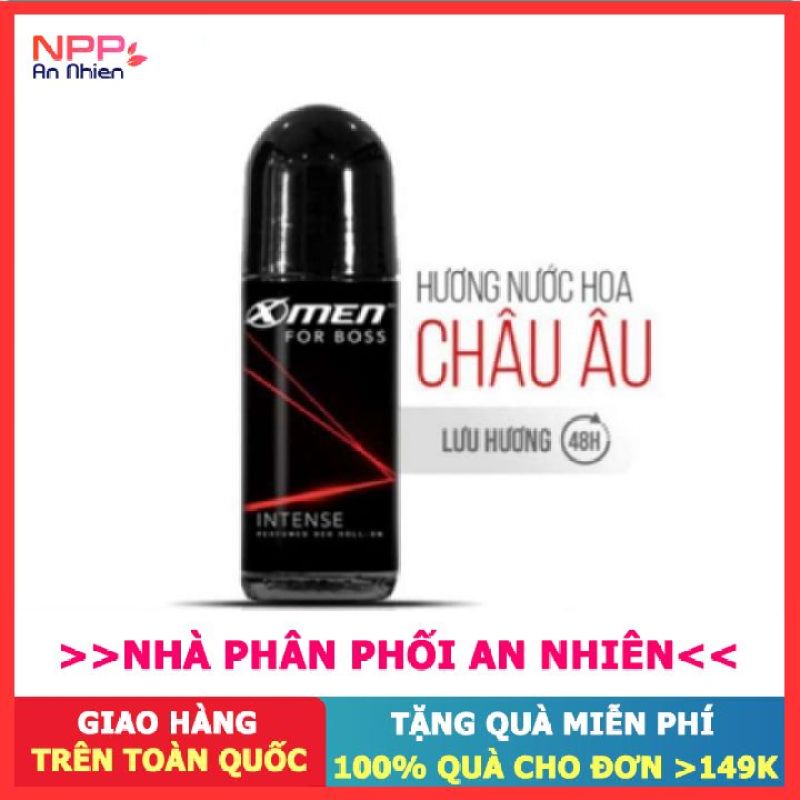 Lăn khử mùi X Men For Boss 50ml Mùi Luxury/Motion/Intense- NPP AN NHIÊN nhập khẩu