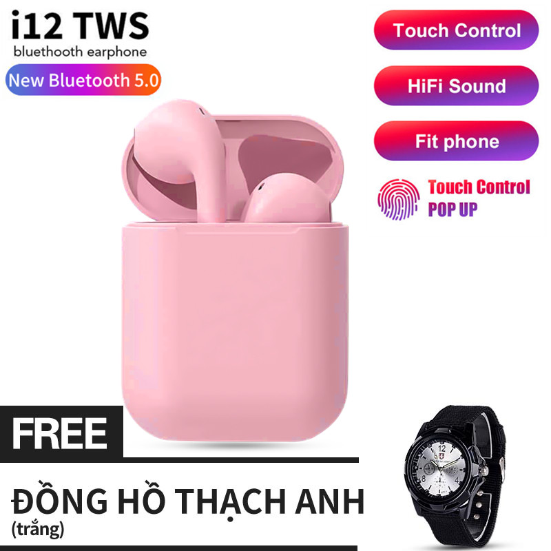 Tai Nghe Bluetooth i12s Đa Chức Năng Hỗ Trợ Cho Mọi Dòng Máy, Âm Thanh Vòm, Cửa Sổ Kết Nối - Tai Nghe Bluetooth Mini Không Dây, Tai nghe buetooth