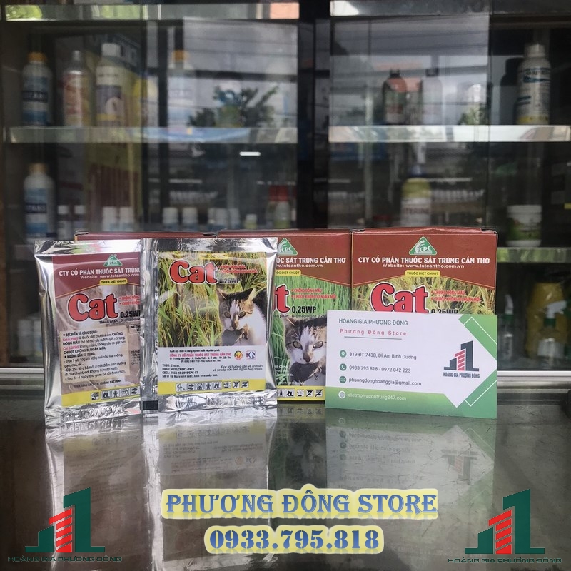 Thuốc diệt chuột dạng bột Cat 0.25WP - gói 10g