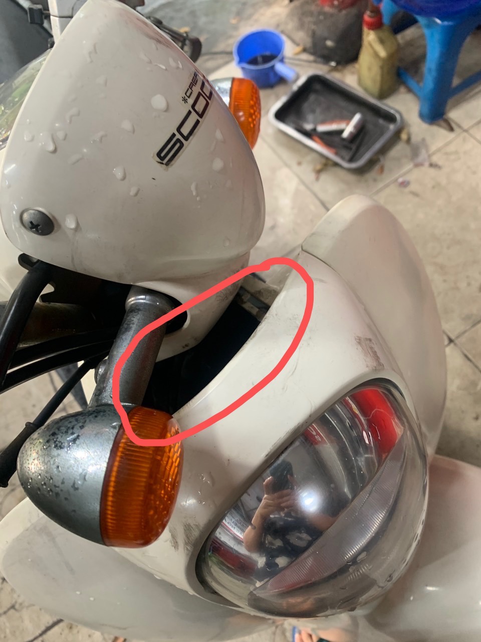 Nhựa đầu yếm Scoopy 50cc Nhật bãi
