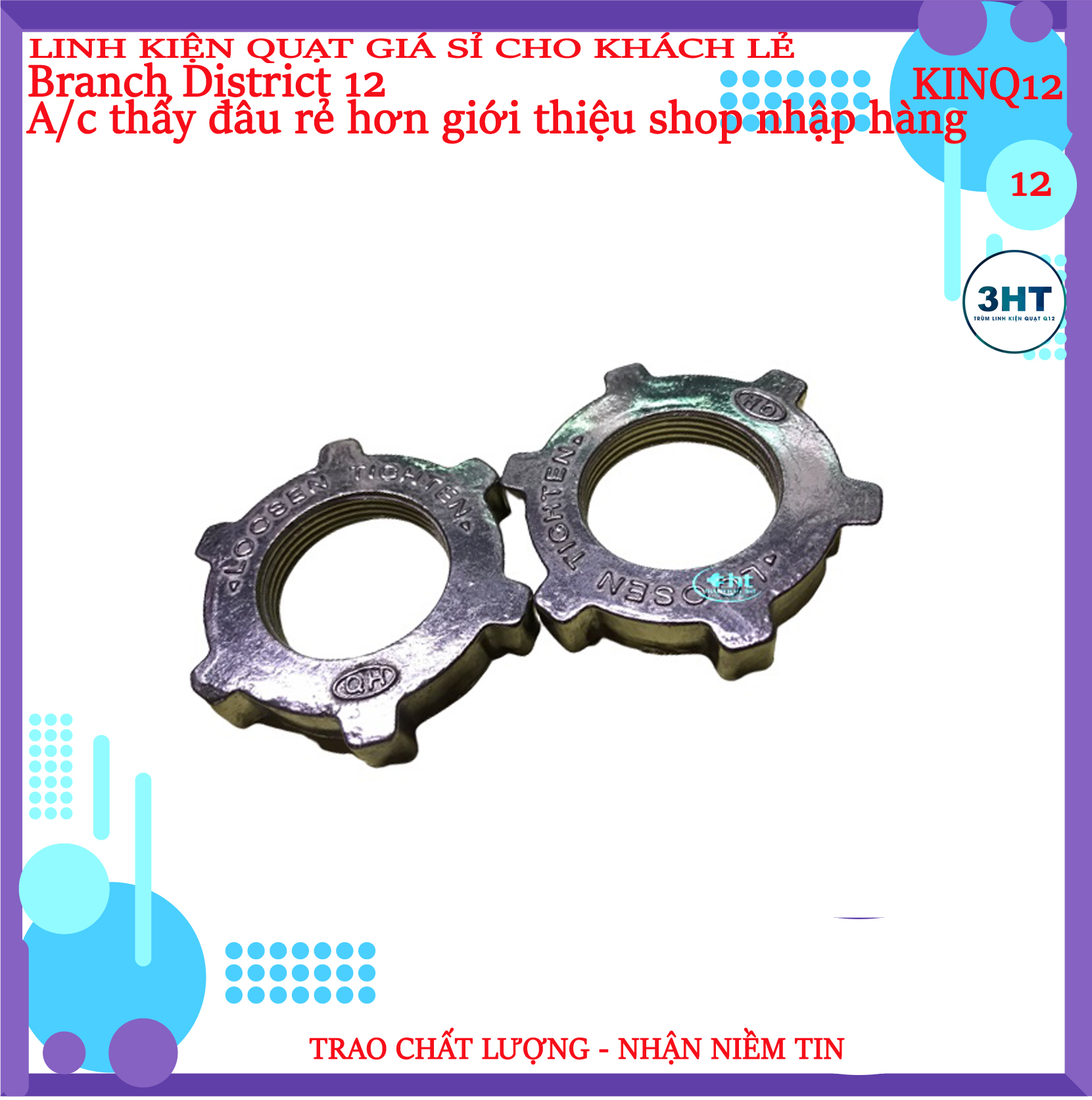 Chặn lồng quạt bằng nhôm