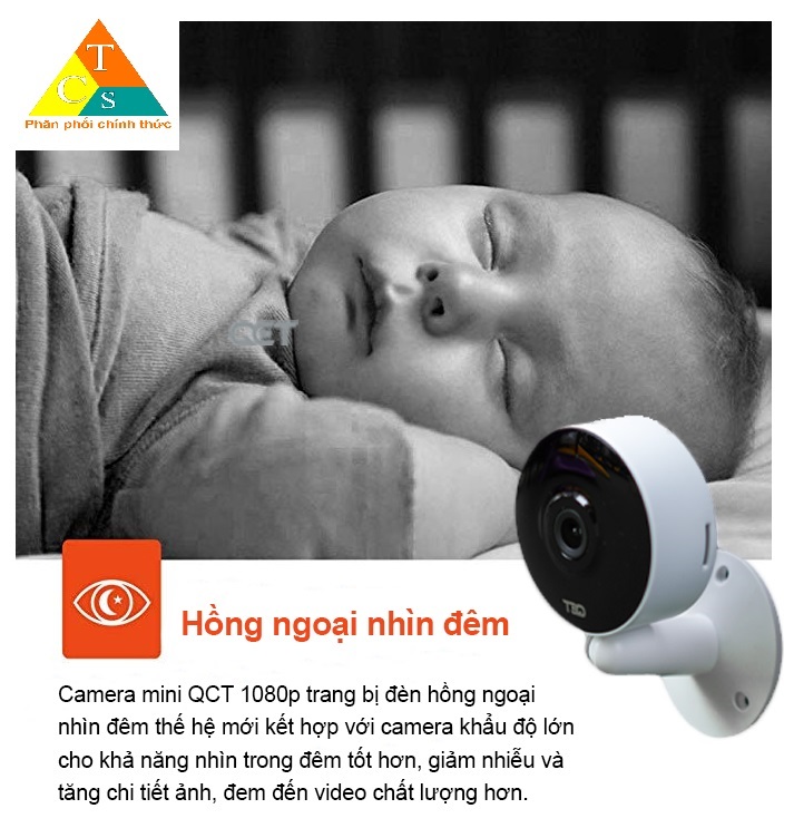 Camera giám sát mini QCT gen2 1080p quốc tế