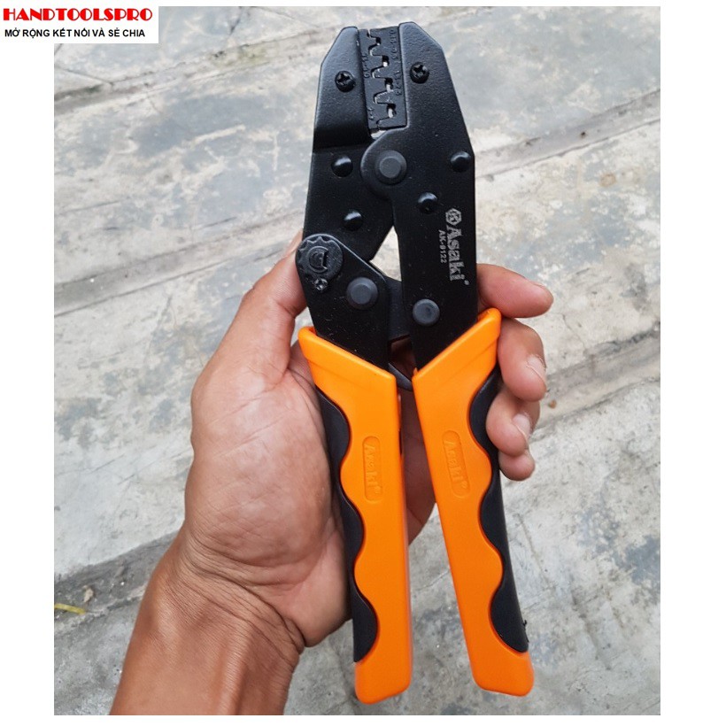 0.5 ~ 6.0mm2 Kiềm bấm cos ghim Asaki AK-9122