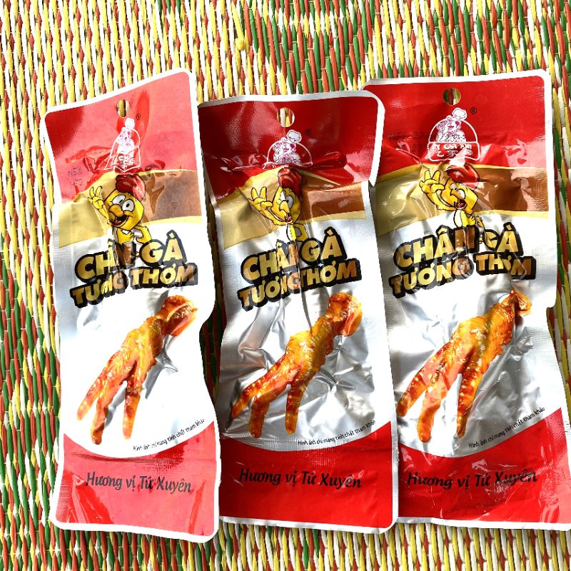 (bịch 20 chiếc)Chân gà cay tương thơm việt nam