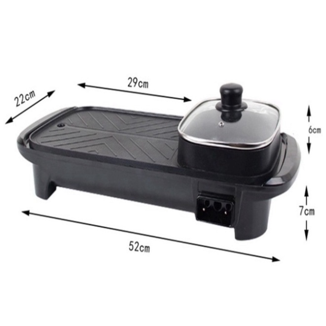 Nồi lẩu nướng 2 in 1 đa năng