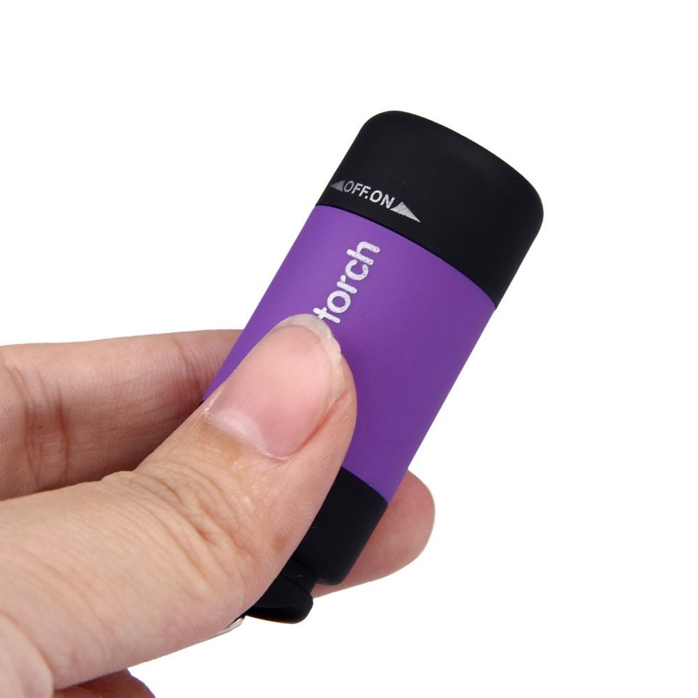 Móc khóa đèn pin mini sạc USB Mini-torch chống  nước  - đèn pin siêu sáng - đèn pin mini - den pin cam tay - đèn bão -