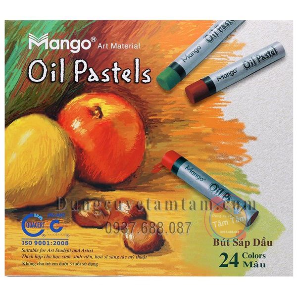 Bút Sáp Dầu Mango 18/24 Màu, Mango Oil Pastels