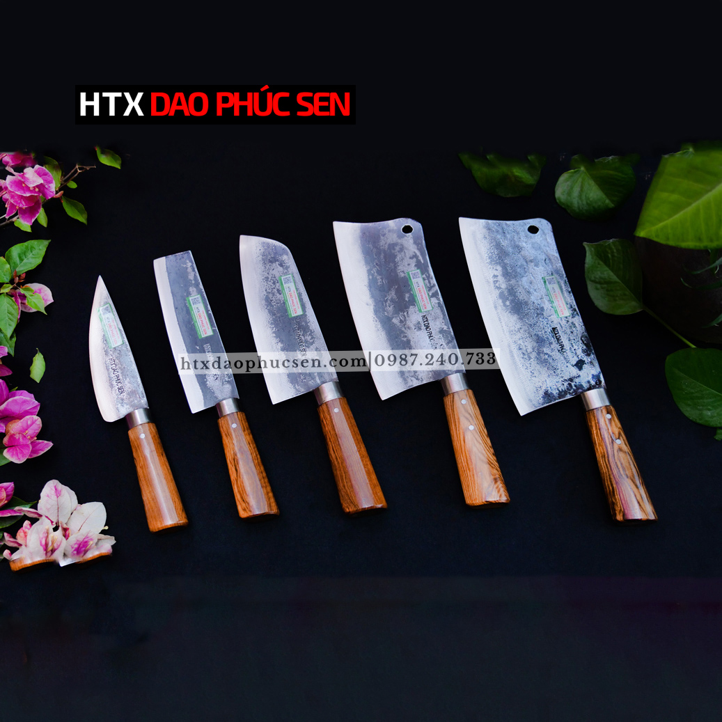 Bộ dao bếp cao cấp nhíp xe CB200 DAO VIP CAO BẰNG