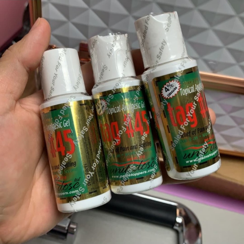 Tag, tê tag Mỹ, gel ủ môi, Gel Tag 45 hỗ trợ phun xăm chân mày môi mí
