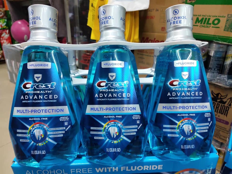 Nước Xúc Miệng Crest PRO Health Multi Protection Clean Mint 1 lít