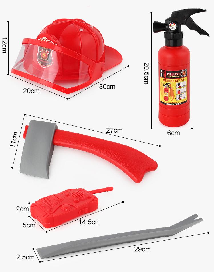 Đồ chơi bộ set tập làm lính cứu hoả Fire