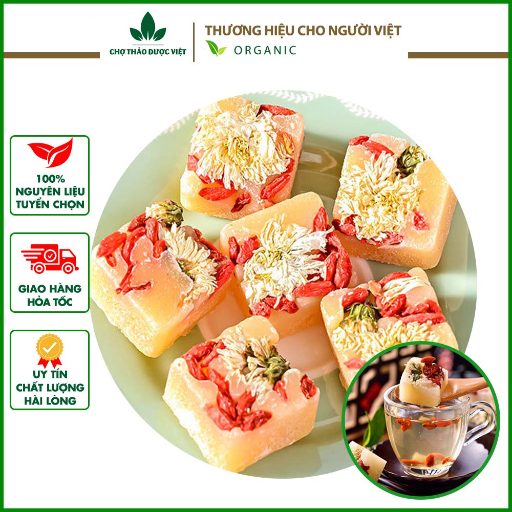 Trà cúc trắng đường phèn kỳ tử 100g - Chợ Thảo Dược Việt