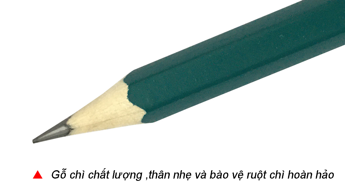 Bút chì gỗ Hernidex 588 HIGH QUALITY HB có tẩy tẩy (HDPC588-HB)