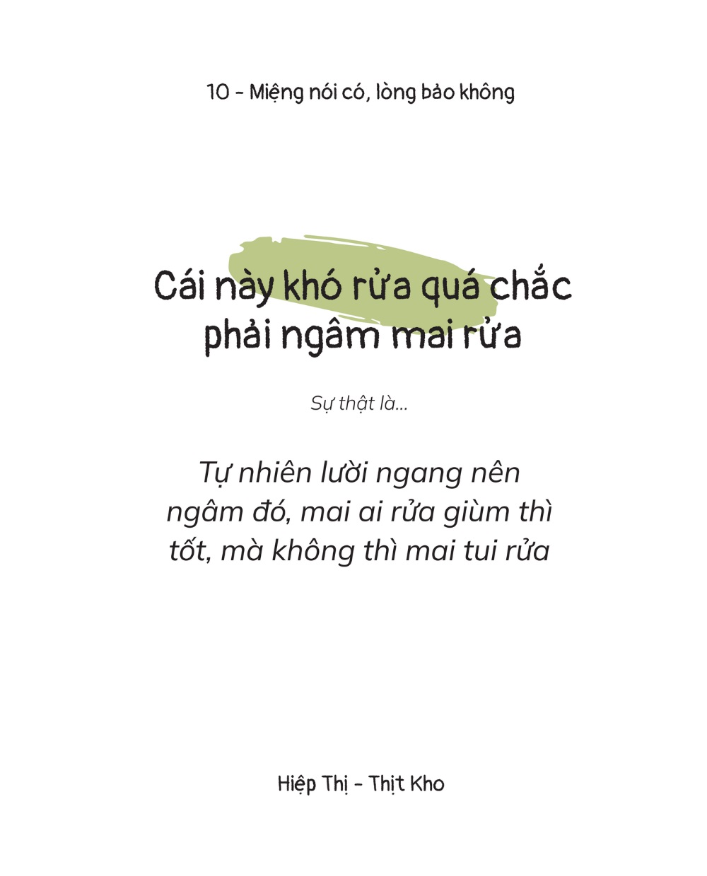 Miệng Nói Có, Lòng Bảo Không