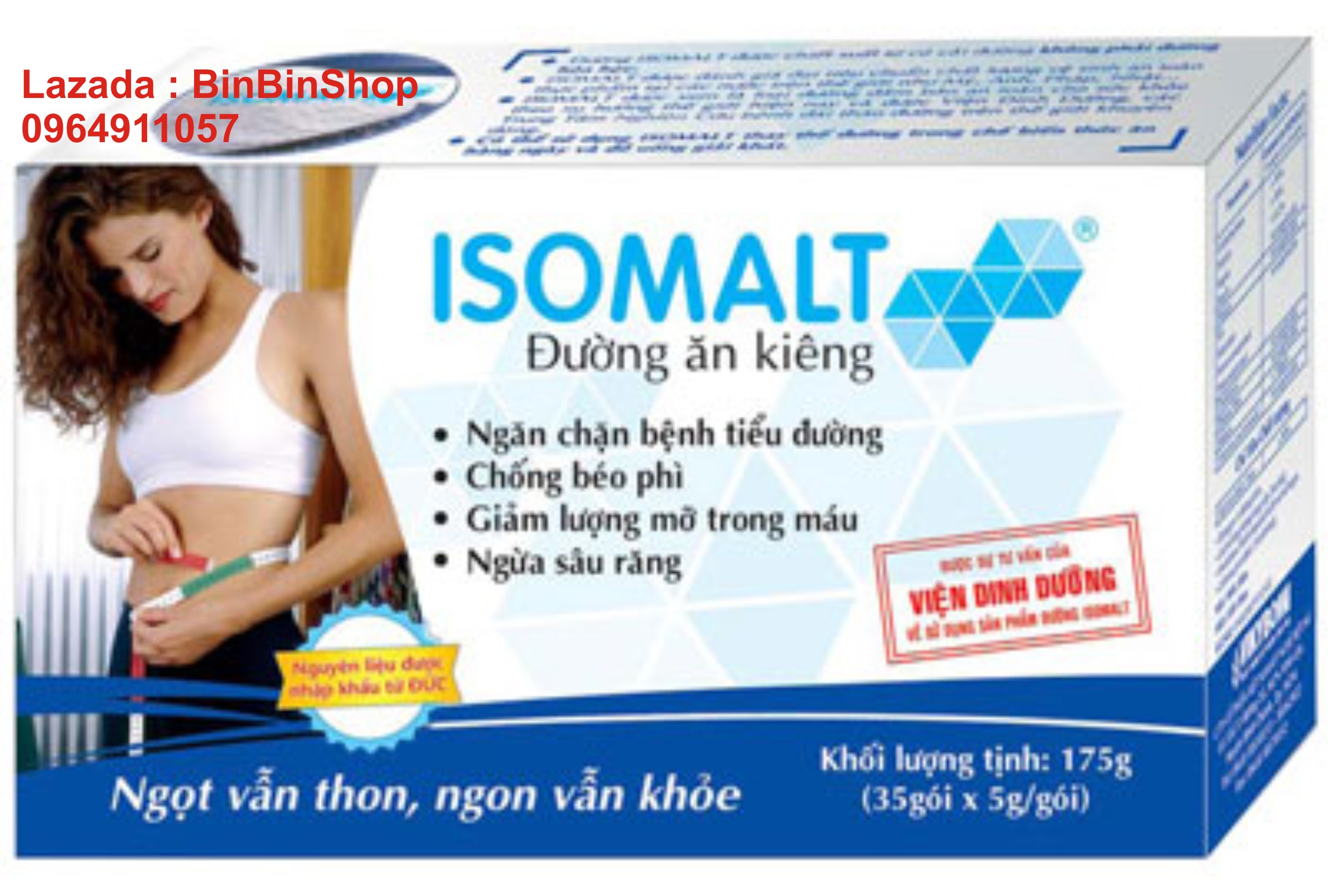 {Bình Ổn Giá} Đường ăn kiêng isomalt 35 gói x5g/gói