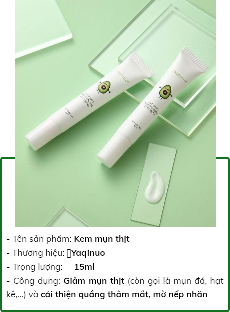 Kem  bơ giảm mụn thịt Yaquinuo nội địa Trung