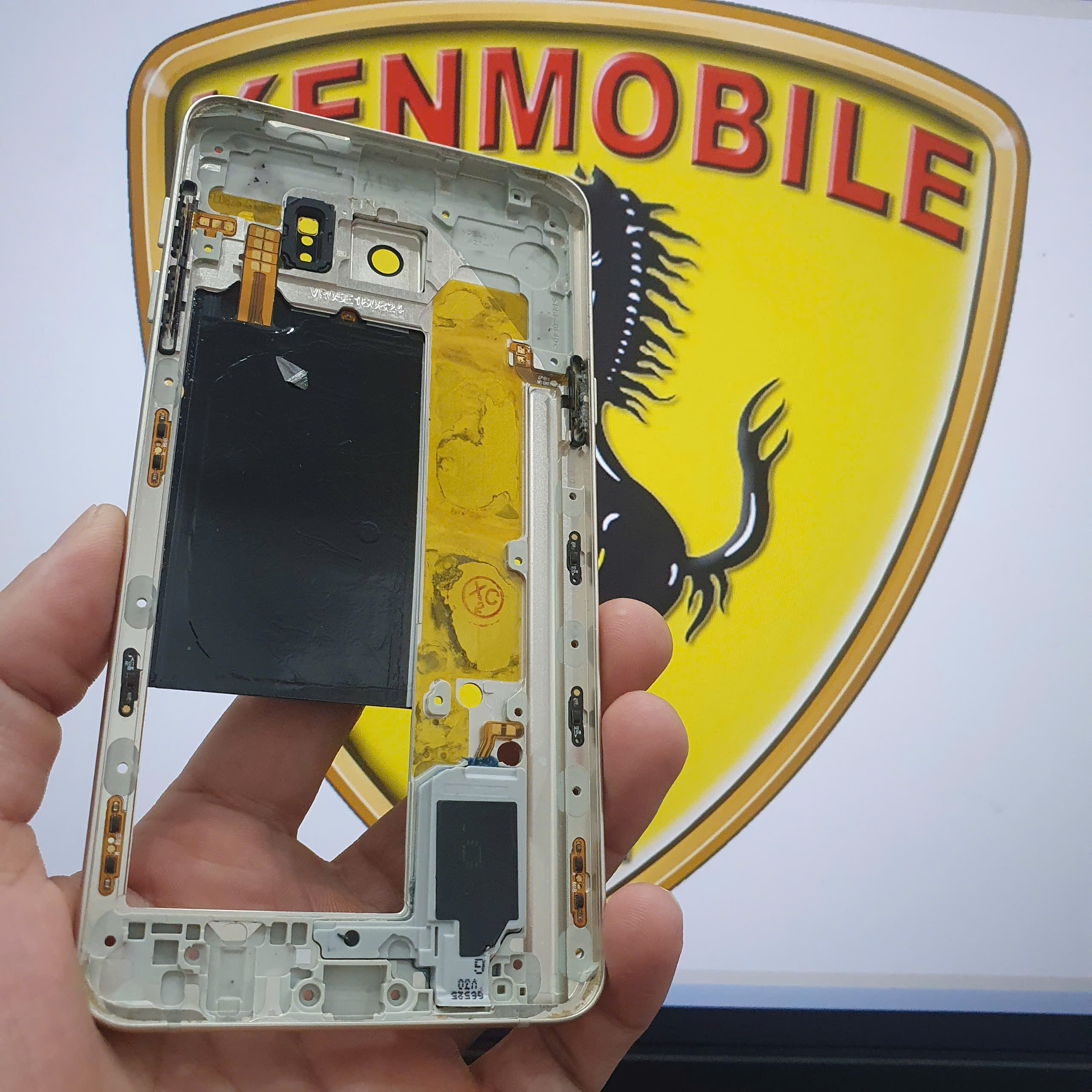 Back Cover (Free Glue) - Zin Border Compatible with Ss Note 5, Type 1