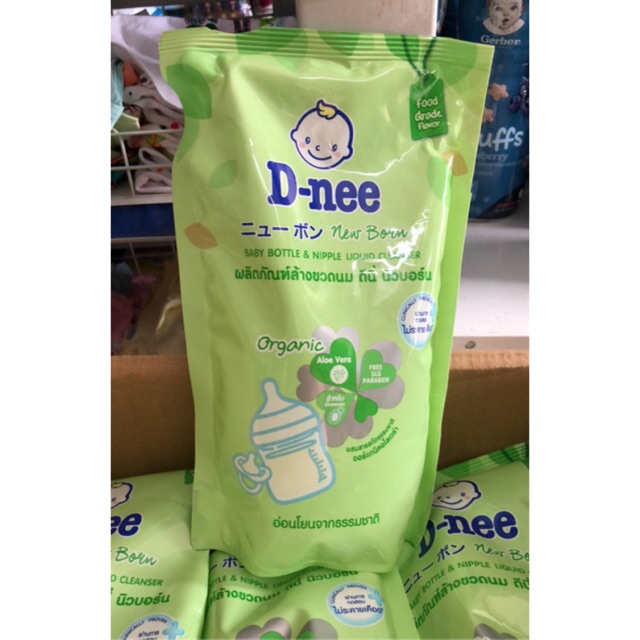 Combo 12 túi nước rửa bình sữa và rau củ quả DNEE 600ml