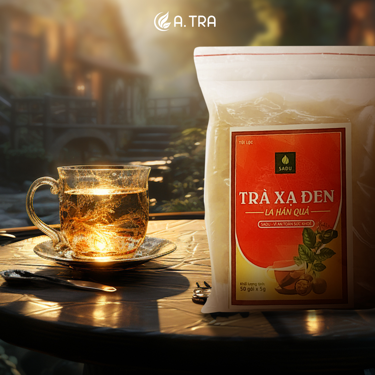 Trà xạ đen la hán quả SADU 250g
